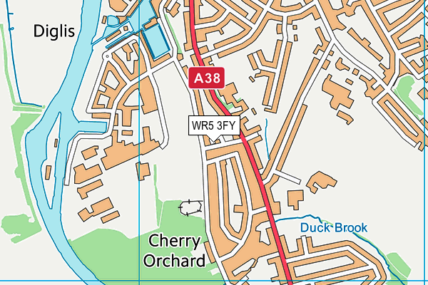 WR5 3FY map - OS VectorMap District (Ordnance Survey) WR5 3FY map - OS VectorMap District (Ordnance Survey)