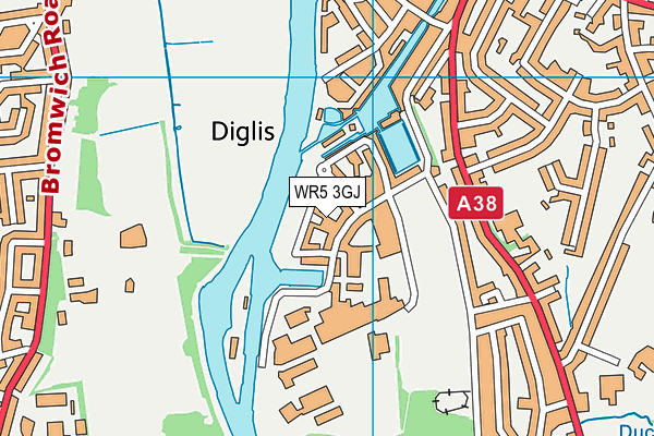WR5 3GJ map - OS VectorMap District (Ordnance Survey) WR5 3GJ map - OS VectorMap District (Ordnance Survey)