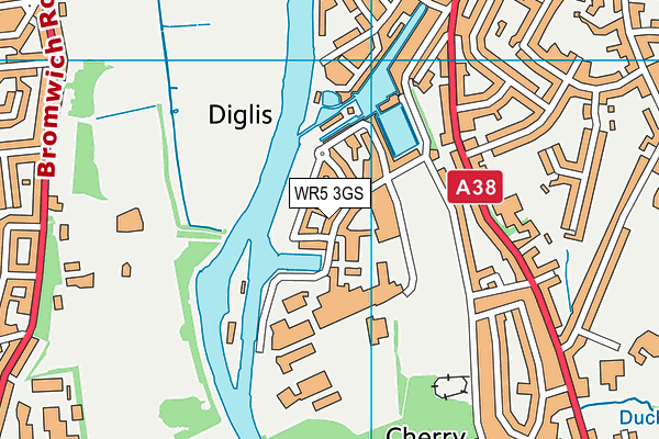 WR5 3GS map - OS VectorMap District (Ordnance Survey) WR5 3GS map - OS VectorMap District (Ordnance Survey)