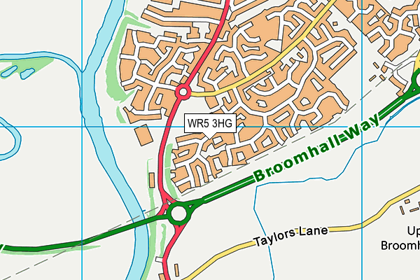 WR5 3HG map - OS VectorMap District (Ordnance Survey) WR5 3HG map - OS VectorMap District (Ordnance Survey)