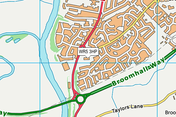 WR5 3HP map - OS VectorMap District (Ordnance Survey) WR5 3HP map - OS VectorMap District (Ordnance Survey)