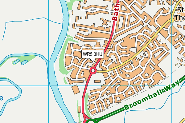 WR5 3HU map - OS VectorMap District (Ordnance Survey)