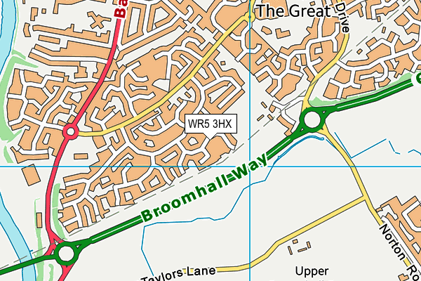 WR5 3HX map - OS VectorMap District (Ordnance Survey) WR5 3HX map - OS VectorMap District (Ordnance Survey)