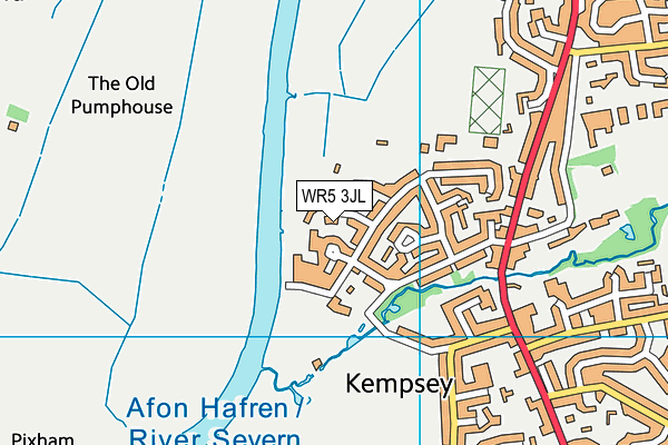 WR5 3JL map - OS VectorMap District (Ordnance Survey) WR5 3JL map - OS VectorMap District (Ordnance Survey)