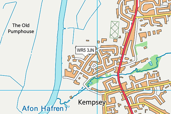 WR5 3JN map - OS VectorMap District (Ordnance Survey) WR5 3JN map - OS VectorMap District (Ordnance Survey)