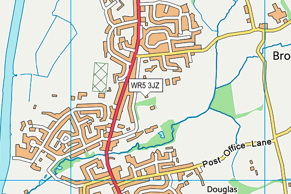 WR5 3JZ map - OS VectorMap District (Ordnance Survey) WR5 3JZ map - OS VectorMap District (Ordnance Survey)