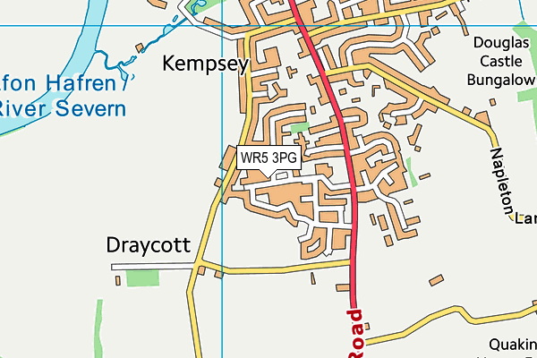 WR5 3PG map - OS VectorMap District (Ordnance Survey) WR5 3PG map - OS VectorMap District (Ordnance Survey)