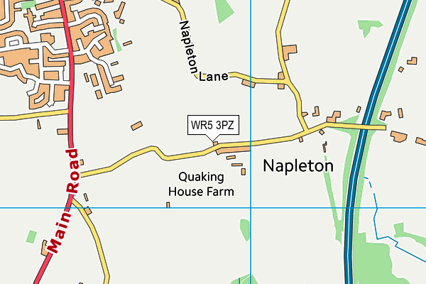 WR5 3PZ map - OS VectorMap District (Ordnance Survey) WR5 3PZ map - OS VectorMap District (Ordnance Survey)