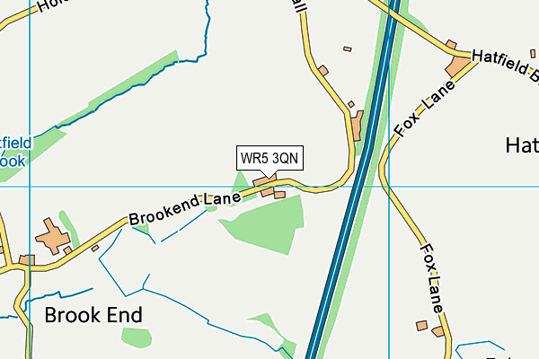WR5 3QN map - OS VectorMap District (Ordnance Survey)