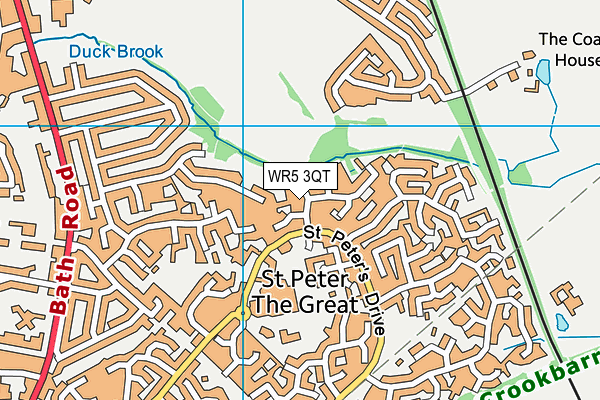 WR5 3QT map - OS VectorMap District (Ordnance Survey) WR5 3QT map - OS VectorMap District (Ordnance Survey)