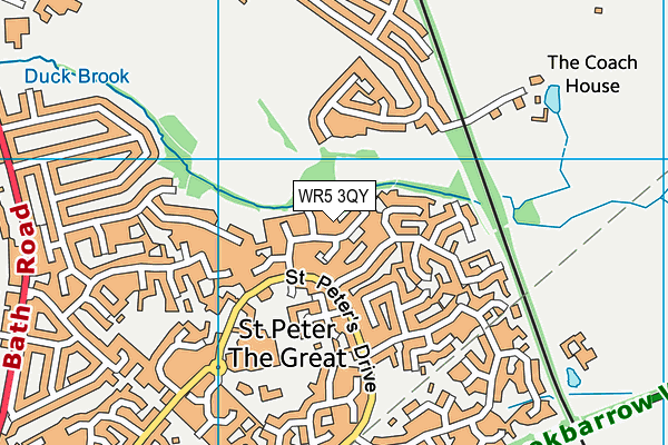 WR5 3QY map - OS VectorMap District (Ordnance Survey) WR5 3QY map - OS VectorMap District (Ordnance Survey)