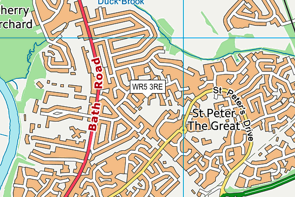 WR5 3RE map - OS VectorMap District (Ordnance Survey) WR5 3RE map - OS VectorMap District (Ordnance Survey)