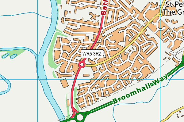 WR5 3RZ map - OS VectorMap District (Ordnance Survey) WR5 3RZ map - OS VectorMap District (Ordnance Survey)