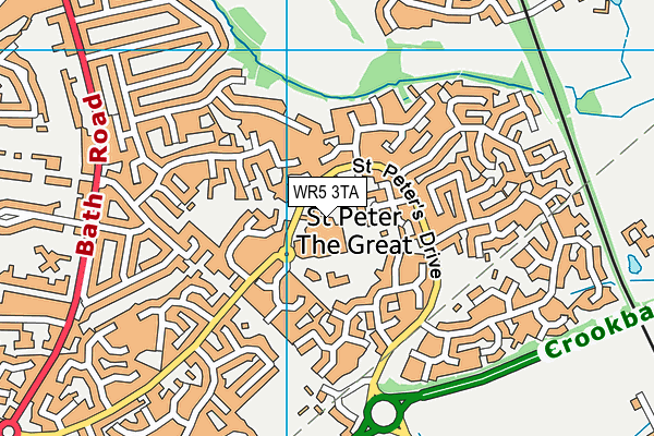 WR5 3TA map - OS VectorMap District (Ordnance Survey) WR5 3TA map - OS VectorMap District (Ordnance Survey)