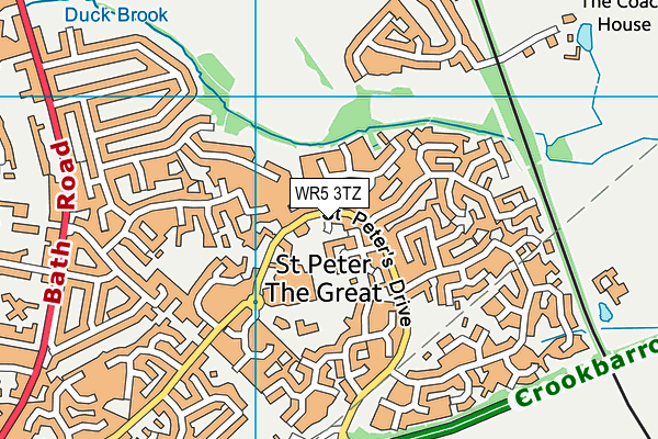WR5 3TZ map - OS VectorMap District (Ordnance Survey) WR5 3TZ map - OS VectorMap District (Ordnance Survey)