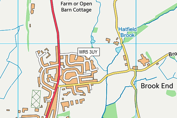 WR5 3UY map - OS VectorMap District (Ordnance Survey)