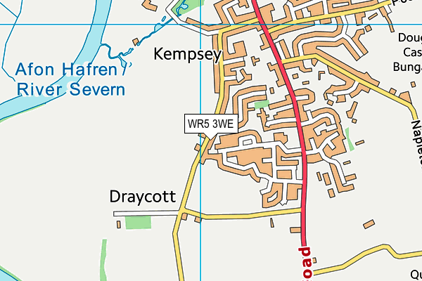 WR5 3WE map - OS VectorMap District (Ordnance Survey) WR5 3WE map - OS VectorMap District (Ordnance Survey)