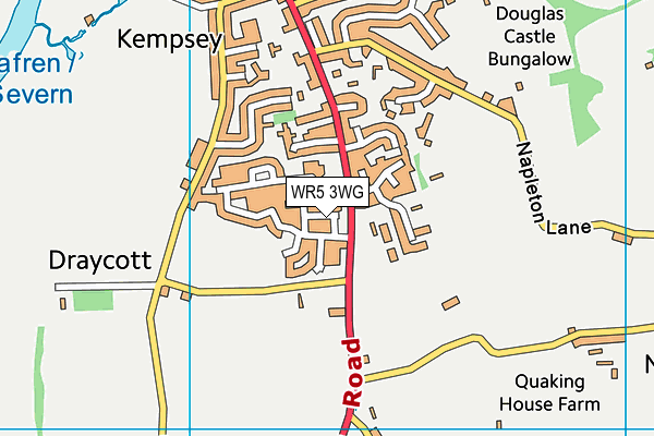 WR5 3WG map - OS VectorMap District (Ordnance Survey) WR5 3WG map - OS VectorMap District (Ordnance Survey)