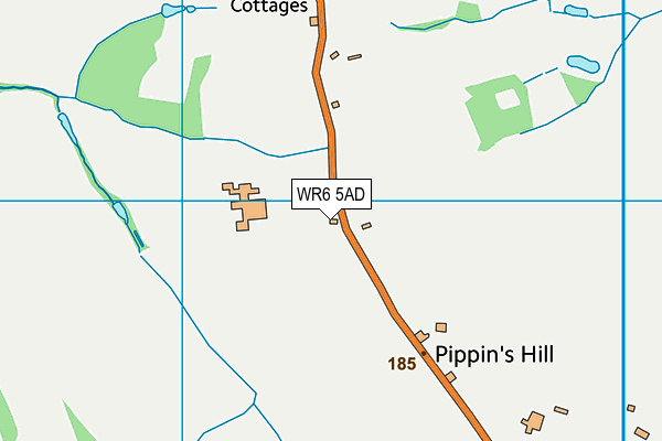 WR6 5AD map - OS VectorMap District (Ordnance Survey) WR6 5AD map - OS VectorMap District (Ordnance Survey)