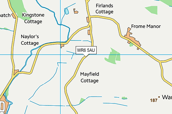 WR6 5AU map - OS VectorMap District (Ordnance Survey) WR6 5AU map - OS VectorMap District (Ordnance Survey)