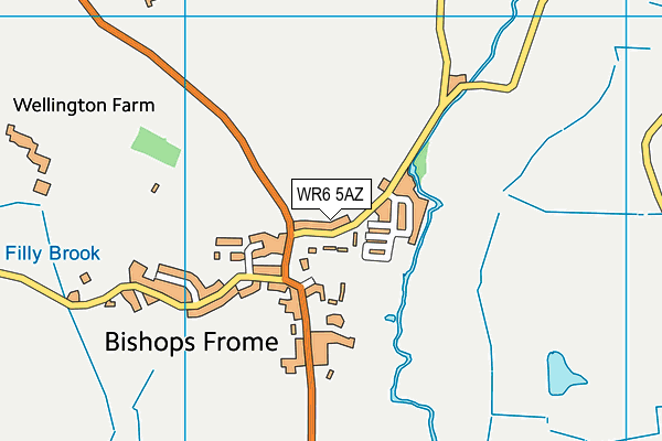 WR6 5AZ map - OS VectorMap District (Ordnance Survey) WR6 5AZ map - OS VectorMap District (Ordnance Survey)