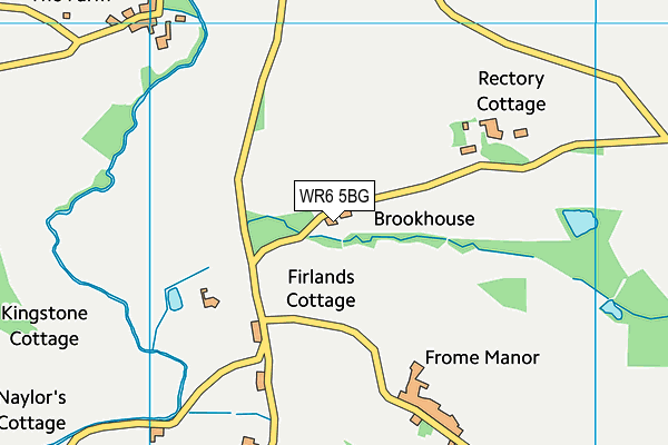 WR6 5BG map - OS VectorMap District (Ordnance Survey)