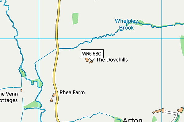 WR6 5BQ map - OS VectorMap District (Ordnance Survey) WR6 5BQ map - OS VectorMap District (Ordnance Survey)