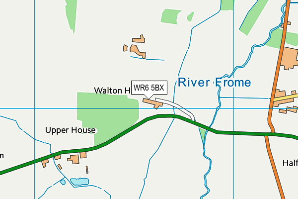 WR6 5BX map - OS VectorMap District (Ordnance Survey) WR6 5BX map - OS VectorMap District (Ordnance Survey)