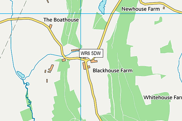 WR6 5DW map - OS VectorMap District (Ordnance Survey)