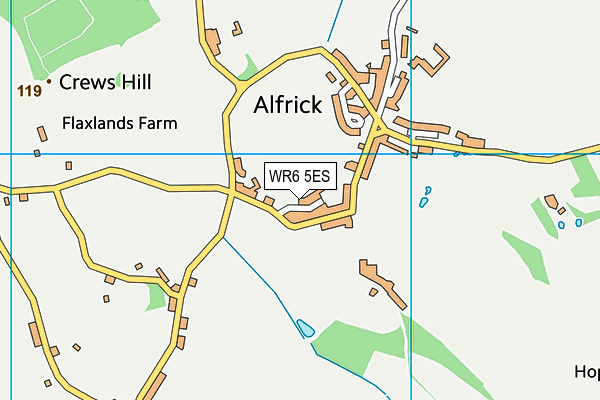 WR6 5ES map - OS VectorMap District (Ordnance Survey) WR6 5ES map - OS VectorMap District (Ordnance Survey)