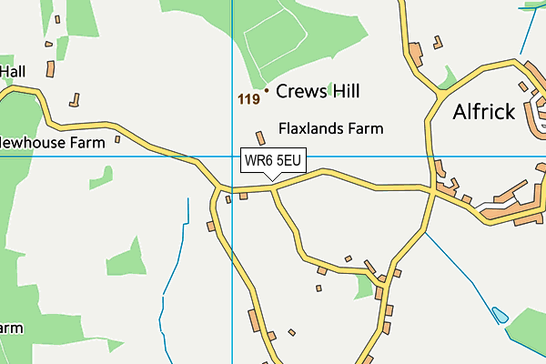 WR6 5EU map - OS VectorMap District (Ordnance Survey)