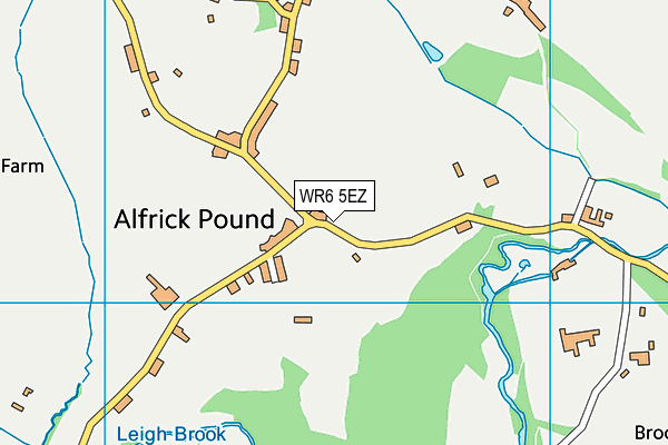 WR6 5EZ map - OS VectorMap District (Ordnance Survey) WR6 5EZ map - OS VectorMap District (Ordnance Survey)