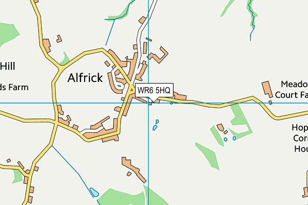 WR6 5HQ map - OS VectorMap District (Ordnance Survey) WR6 5HQ map - OS VectorMap District (Ordnance Survey)