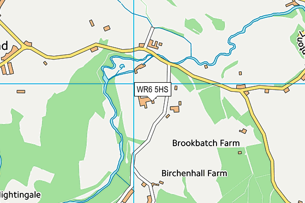 WR6 5HS map - OS VectorMap District (Ordnance Survey) WR6 5HS map - OS VectorMap District (Ordnance Survey)