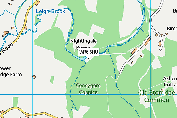 WR6 5HU map - OS VectorMap District (Ordnance Survey)