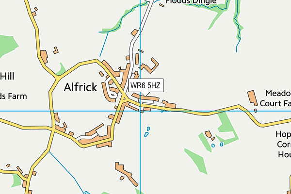 WR6 5HZ map - OS VectorMap District (Ordnance Survey) WR6 5HZ map - OS VectorMap District (Ordnance Survey)