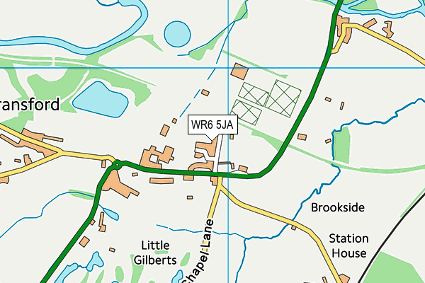 WR6 5JA map - OS VectorMap District (Ordnance Survey)