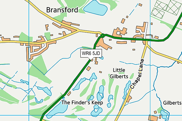 WR6 5JD map - OS VectorMap District (Ordnance Survey) WR6 5JD map - OS VectorMap District (Ordnance Survey)