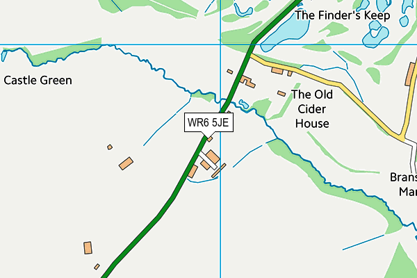 WR6 5JE map - OS VectorMap District (Ordnance Survey) WR6 5JE map - OS VectorMap District (Ordnance Survey)