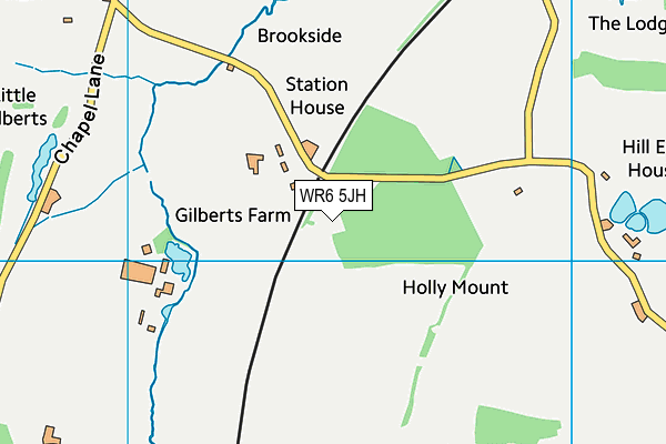 WR6 5JH map - OS VectorMap District (Ordnance Survey)