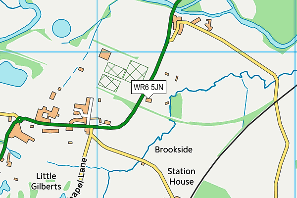WR6 5JN map - OS VectorMap District (Ordnance Survey)