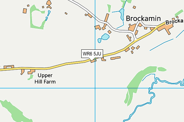 WR6 5JU map - OS VectorMap District (Ordnance Survey)
