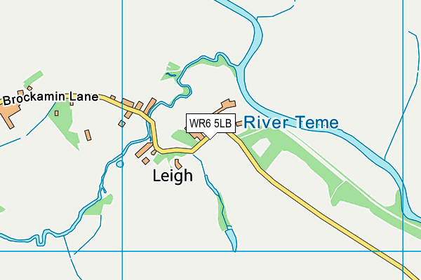 WR6 5LB map - OS VectorMap District (Ordnance Survey)