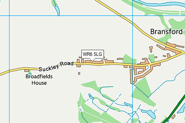 WR6 5LG map - OS VectorMap District (Ordnance Survey)