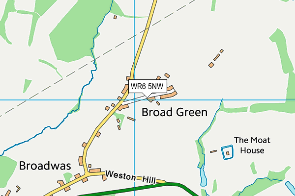 WR6 5NW map - OS VectorMap District (Ordnance Survey)