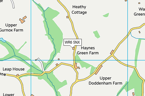 WR6 5NX map - OS VectorMap District (Ordnance Survey) WR6 5NX map - OS VectorMap District (Ordnance Survey)