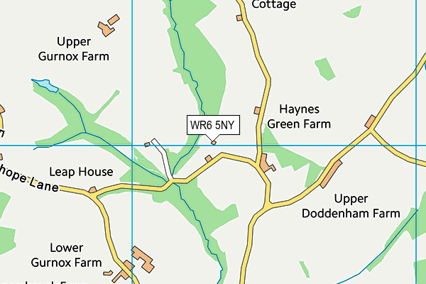 WR6 5NY map - OS VectorMap District (Ordnance Survey) WR6 5NY map - OS VectorMap District (Ordnance Survey)