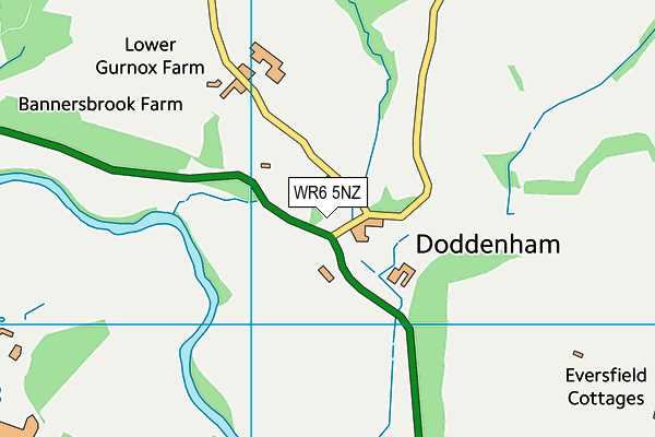 WR6 5NZ map - OS VectorMap District (Ordnance Survey)