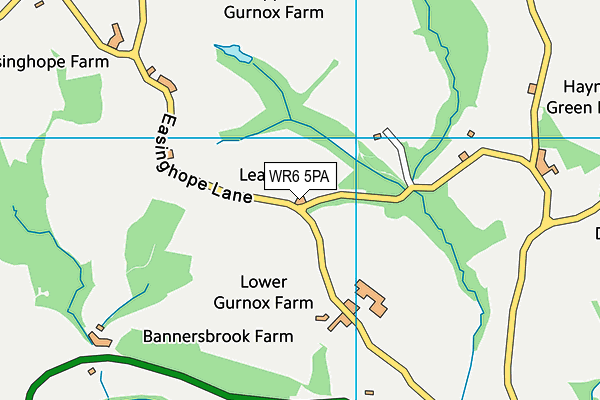 WR6 5PA map - OS VectorMap District (Ordnance Survey) WR6 5PA map - OS VectorMap District (Ordnance Survey)