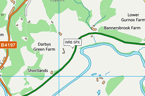 WR6 5PX map - OS VectorMap District (Ordnance Survey)